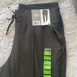 NWT Berkley Jensen womens L PinTuck Woven Pant